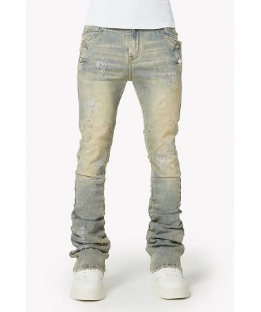 Guapi Clothing - Waxed Calligraphy Denim - Obsidian Black