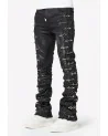 Guapi Clothing - Waxed Calligraphy Denim - Obsidian Black