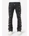 Guapi Clothing - Waxed Calligraphy Denim - Obsidian Black