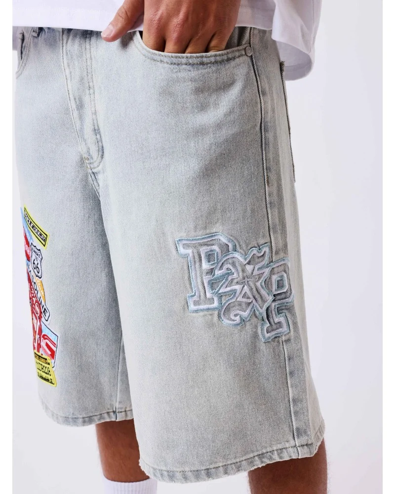 Project X Paris - West Coast Denim Shorts - Blue Denim