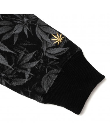 Cayler & Sons GL - Legalize It Hoody - Black Leaves/Gold