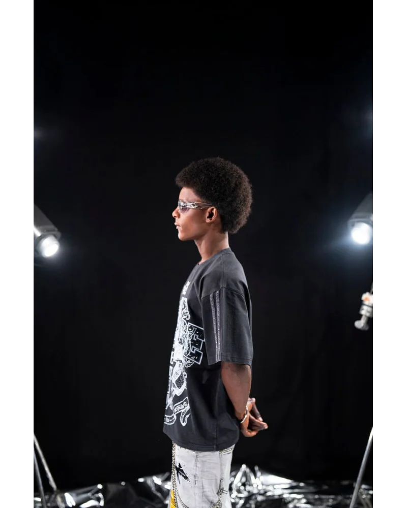 Elite Premium Jeans - Unfazed Embellished Hoodie - Black