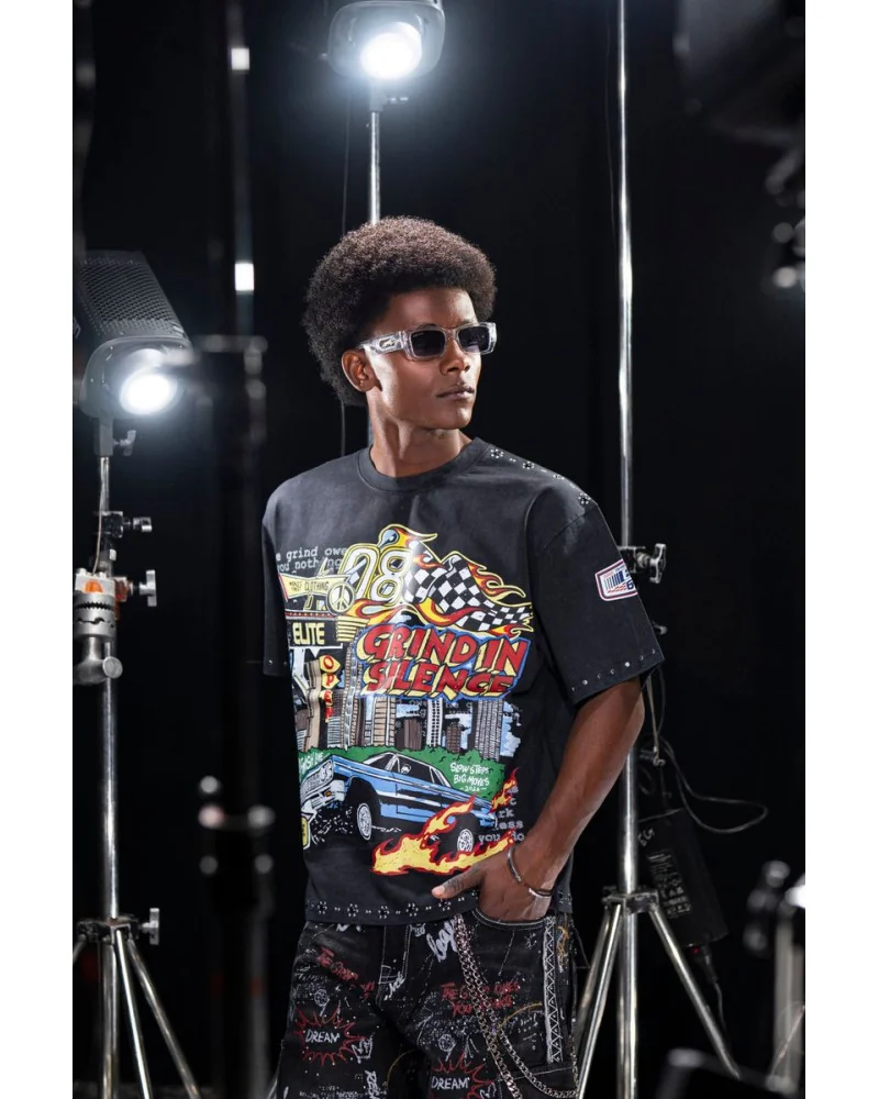 Elite Premium Jeans - Unfazed Embellished Hoodie - Black