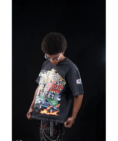 Elite Premium Jeans - Unfazed Embellished Hoodie - Black