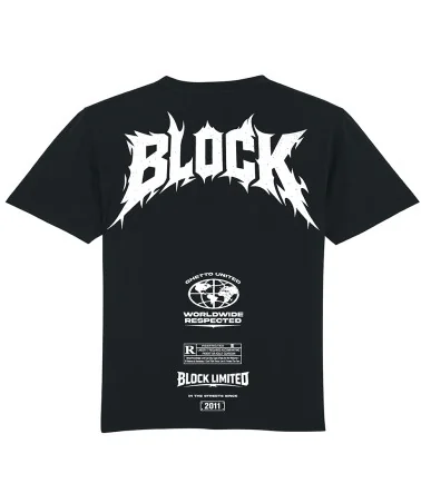 Block Limited - Bandana Boxy Fit Tshirt - Black | blockshops