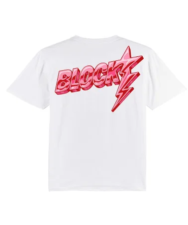 Block Limited - Bolt Boxy Fit Tshirt - White