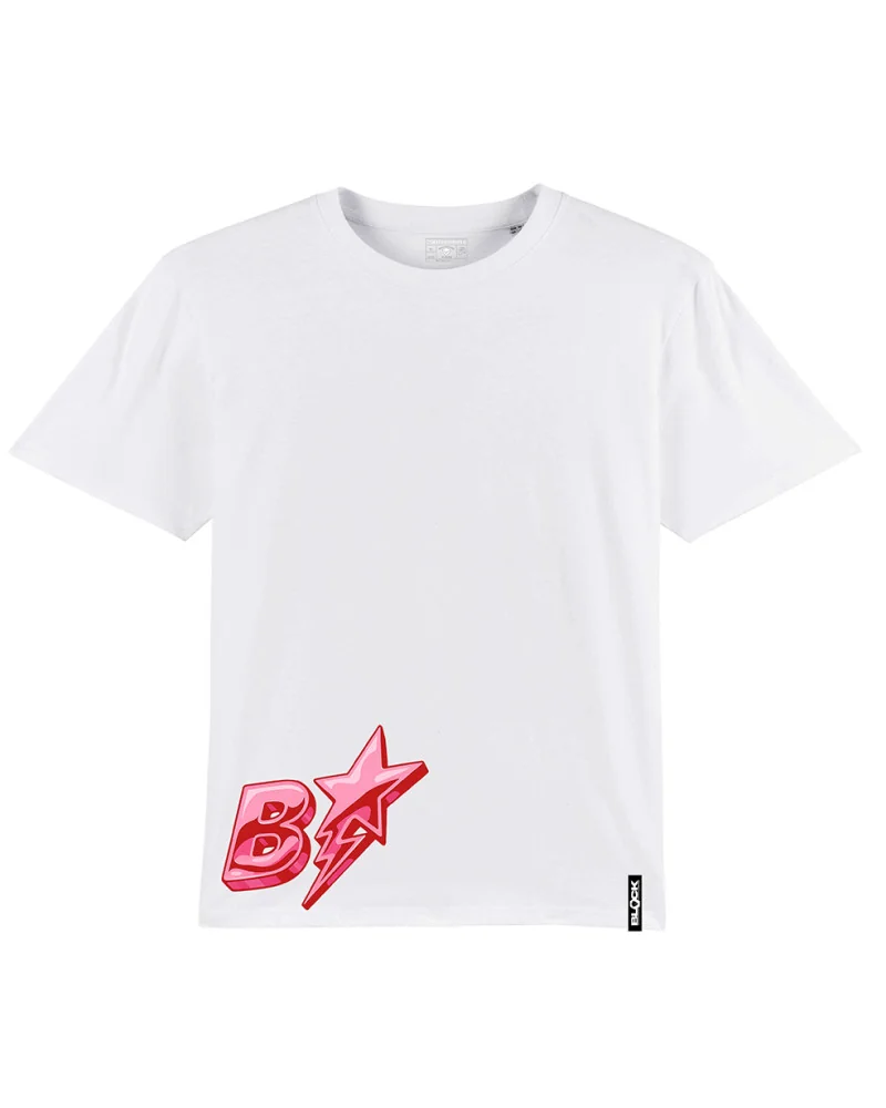Block Limited - Bolt Boxy Fit Tshirt - White