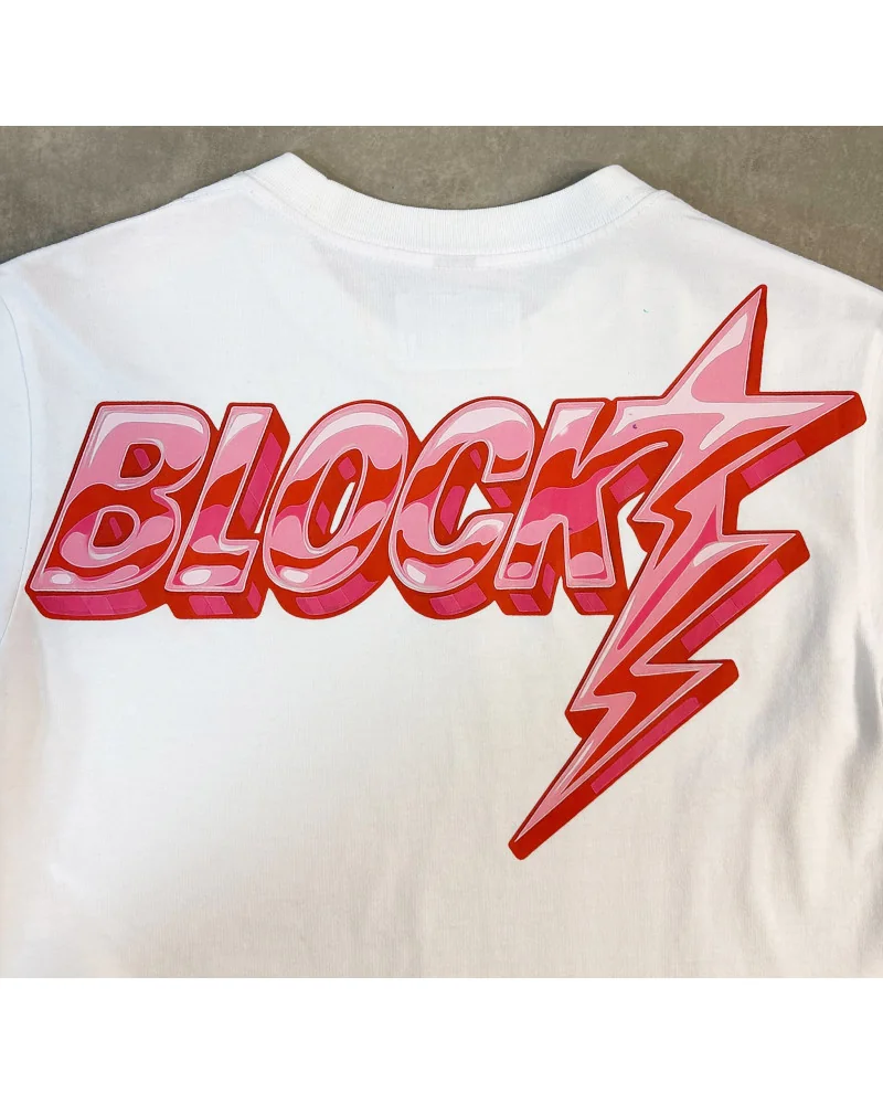Block Limited - Bolt Boxy Fit Tshirt - White