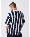 Project X Paris - Classic Polo Stripes - Cream / Navy