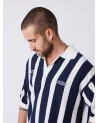 Project X Paris - Classic Polo Stripes - Cream / Navy