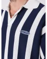 Project X Paris - Classic Polo Stripes - Cream / Navy