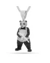 King Ice - Panda Man Necklace - 14K White Gold