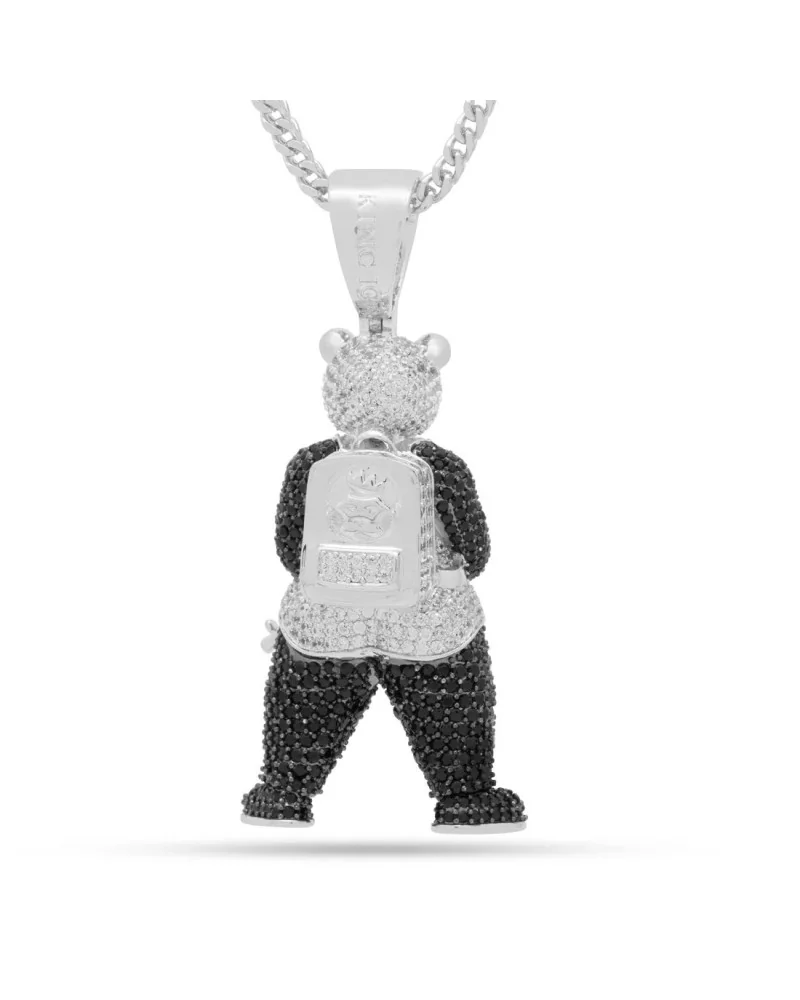 King Ice - Panda Man Necklace - 14K Gold / 2.5"