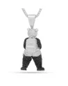 King Ice - Panda Man Necklace - 14K Gold / 2.5"
