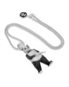 King Ice - Panda Man Necklace - 14K Gold / 2.5"