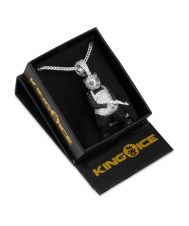 King Ice - Panda Man Necklace - 14K Gold / 2.5"