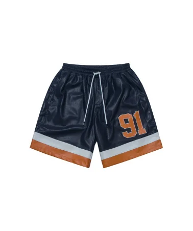 Criminal Damage - Stadium Leather Short - Navy