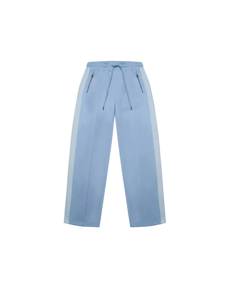 Criminal Damage - Pin Tuck Track Pant - Blue/Off White