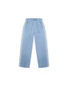 Criminal Damage - Pin Tuck Track Pant - Blue/Off White