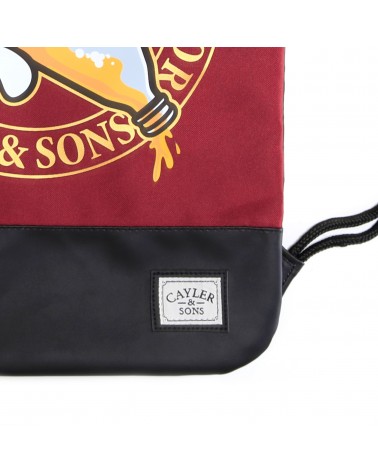 Cayler And Sons GLD - 40 OZ Gymbag - Maroon / Black / Gold 