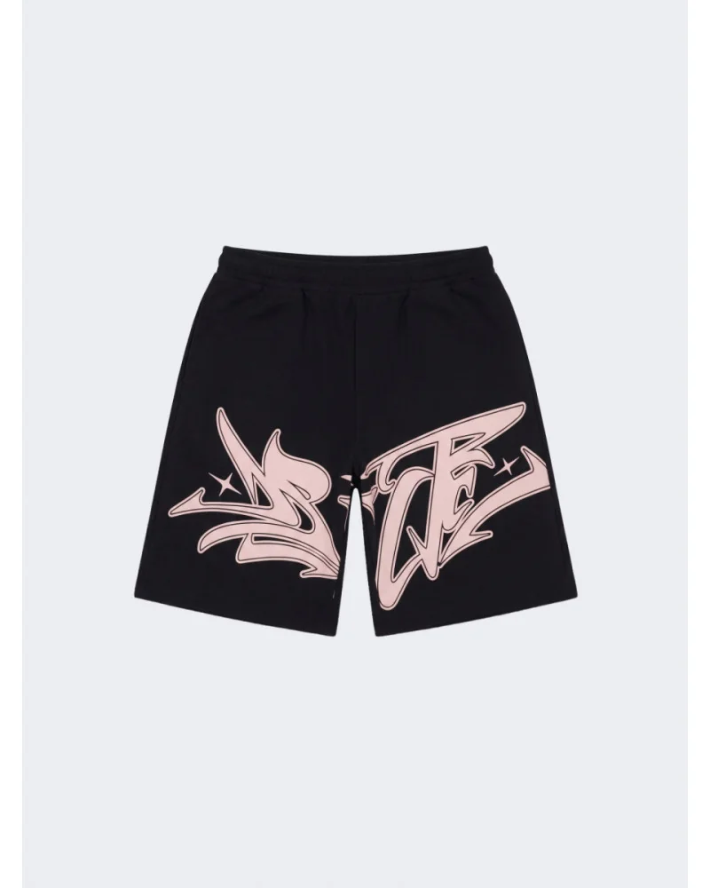 Project X Paris - Old School Graffiti Shorts - Black/Pink