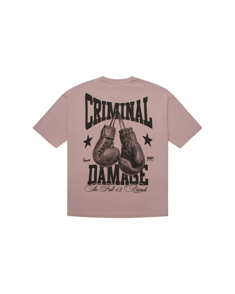 Criminal Damage - Boxing Gym T-Shirt - Pink