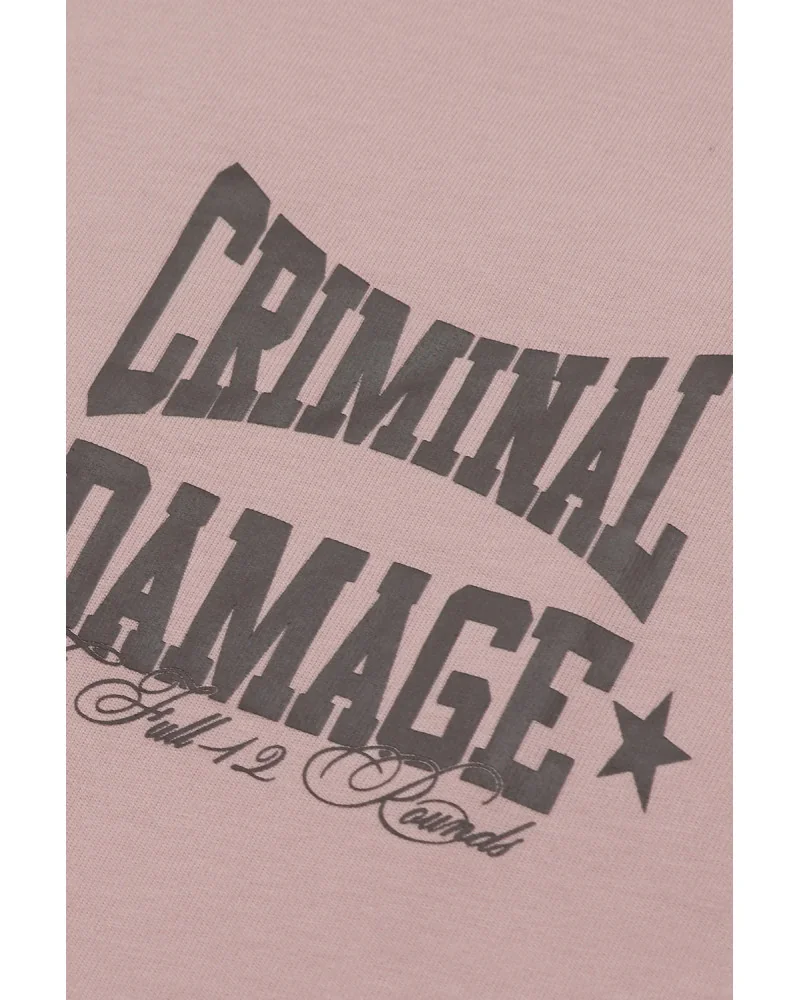 Criminal Damage - Boxing Gym T-Shirt - Pink