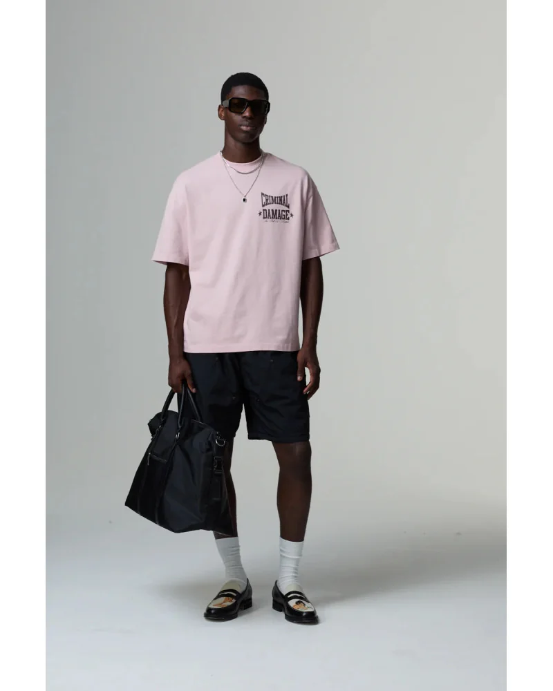 Criminal Damage - Boxing Gym T-Shirt - Pink