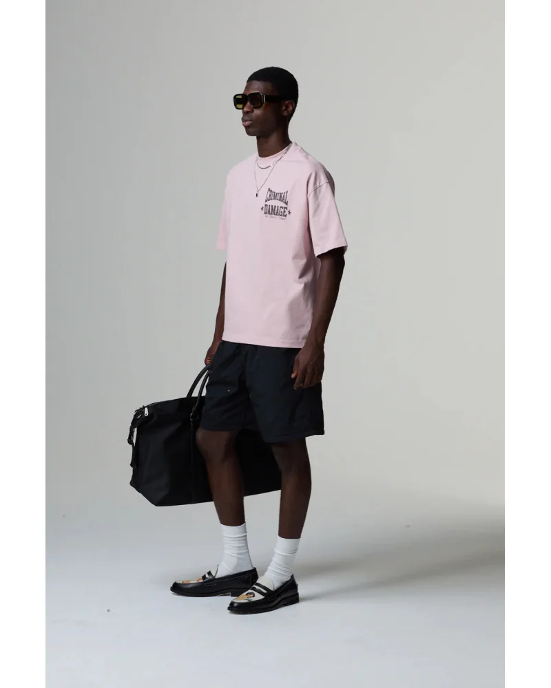 Criminal Damage - Boxing Gym T-Shirt - Pink