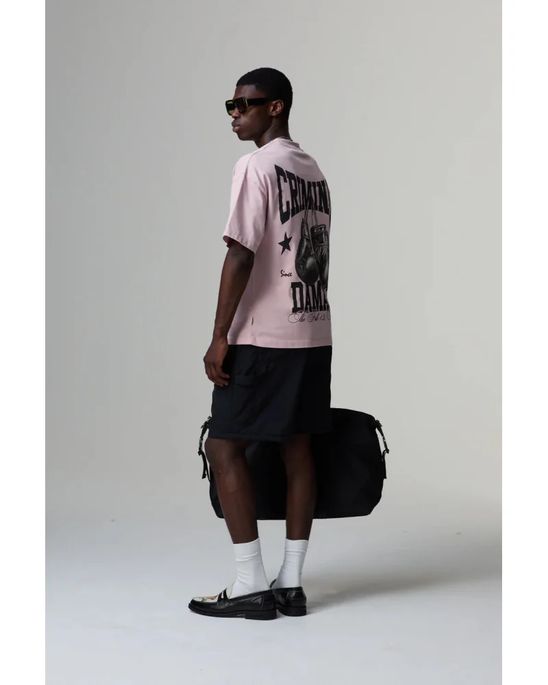 Criminal Damage - Boxing Gym T-Shirt - Pink