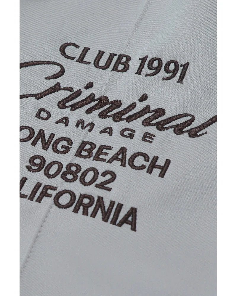 Criminal Damage - Pin Tuck Track Pant - Stone/Brown