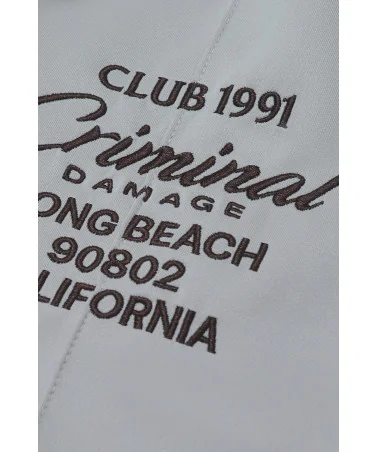 Criminal Damage - Pin Tuck Track Pant - Stone/Brown