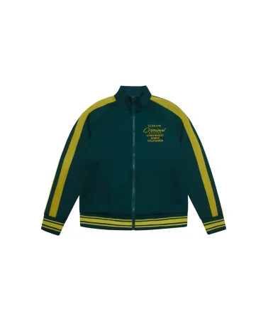 Criminal Damage - Pin Tuck Track Top - Green/Yellow