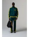 Criminal Damage - Pin Tuck Track Top - Green/Yellow