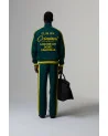 Criminal Damage - Pin Tuck Track Top - Green/Yellow