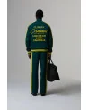 Criminal Damage - Pin Tuck Track Pant - Green/Yellow