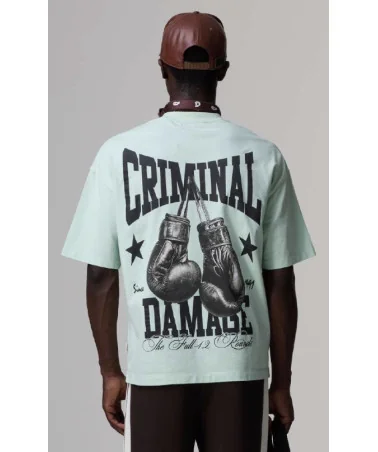 Criminal Damage - Boxing Gym T-Shirt - Mint