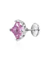 APORRO BRAND - S925 Solid Clover Cut Stud Earrings - Pink