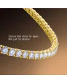 APORRO BRAND - Iced Tennis Chain - 5mm - Yellow Gold