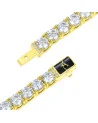 APORRO BRAND - Iced Tennis Chain - 5mm - Yellow Gold
