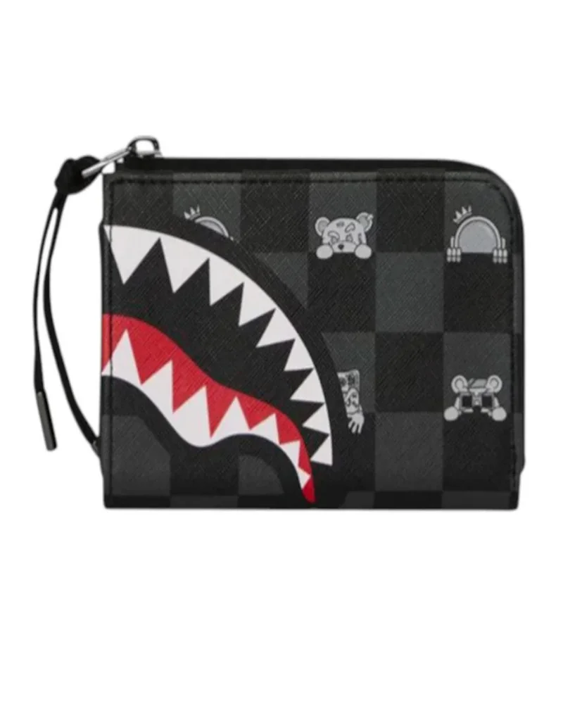 Sprayground - Peeking Character Check Wall - Black