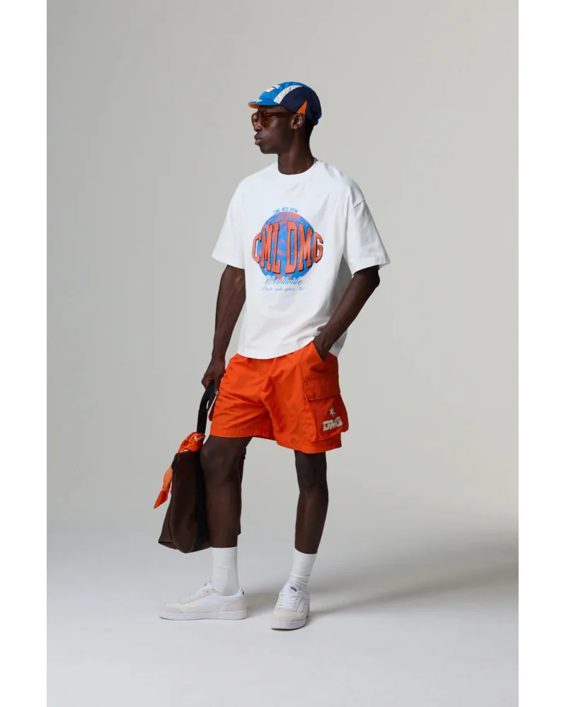 Criminal Damage - Worldwide Radio Tee - White