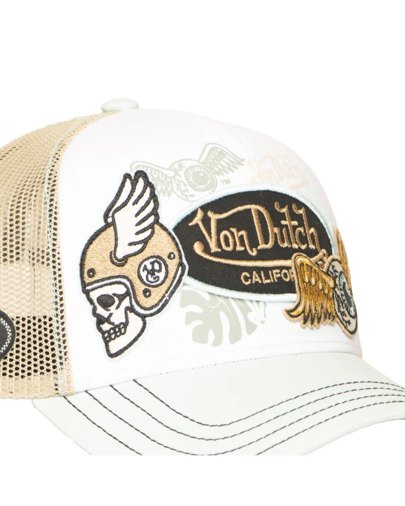 Von Dutch - Patches Trucker cap - Green/blue/White