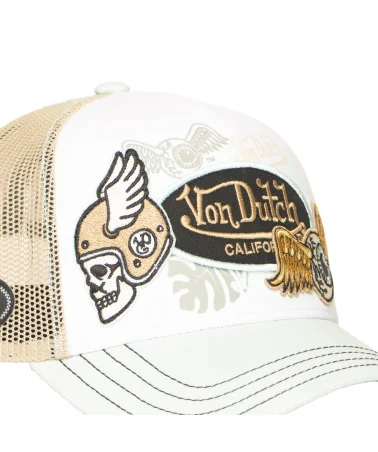 Von Dutch - Patches Trucker cap - Green/blue/White