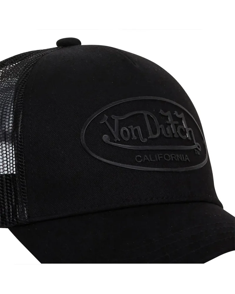 Von Dutch - Log01 Trucker Cap - Total Black