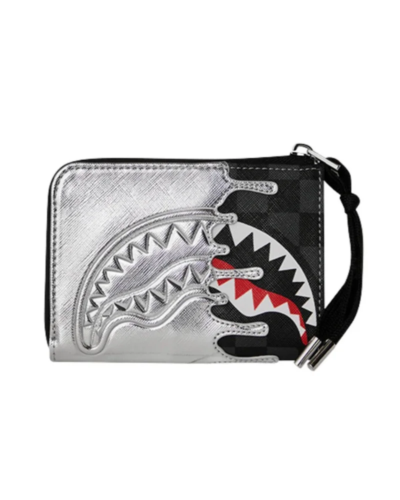 Sprayground - Sprayground Uomo Silver Side Drip Black Check Wall - Black