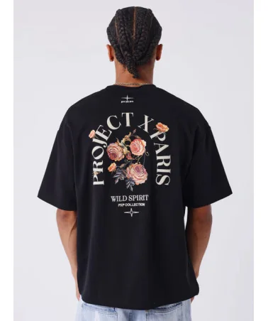 Project X Paris - Floral Tee - Black