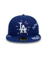 New Era - MLB Scribble LA Dodgers 59FIFTY Fitted Dark Cap - Blue