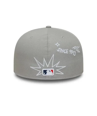 New Era - New York Yankees MLB Scribble 59FIFTY fitted Cap - Grey