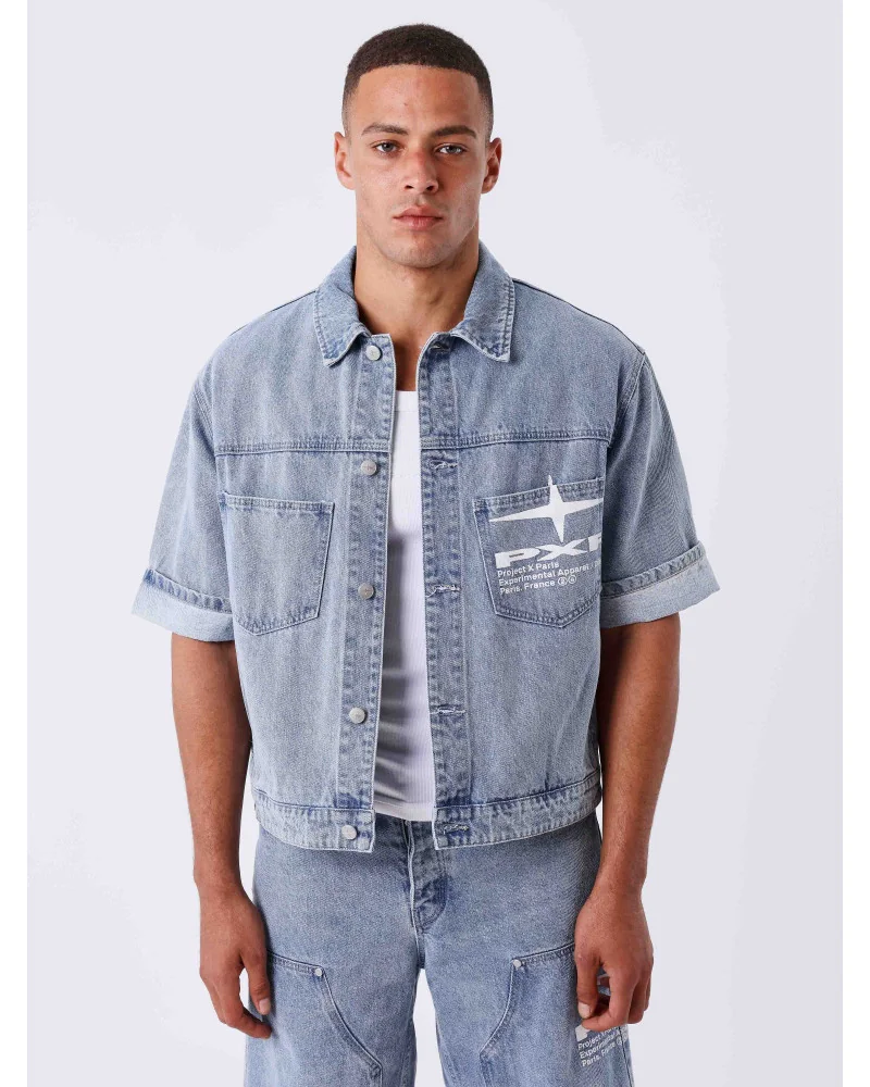 Project X Paris - Idea Denim Shirt- Blue Denim